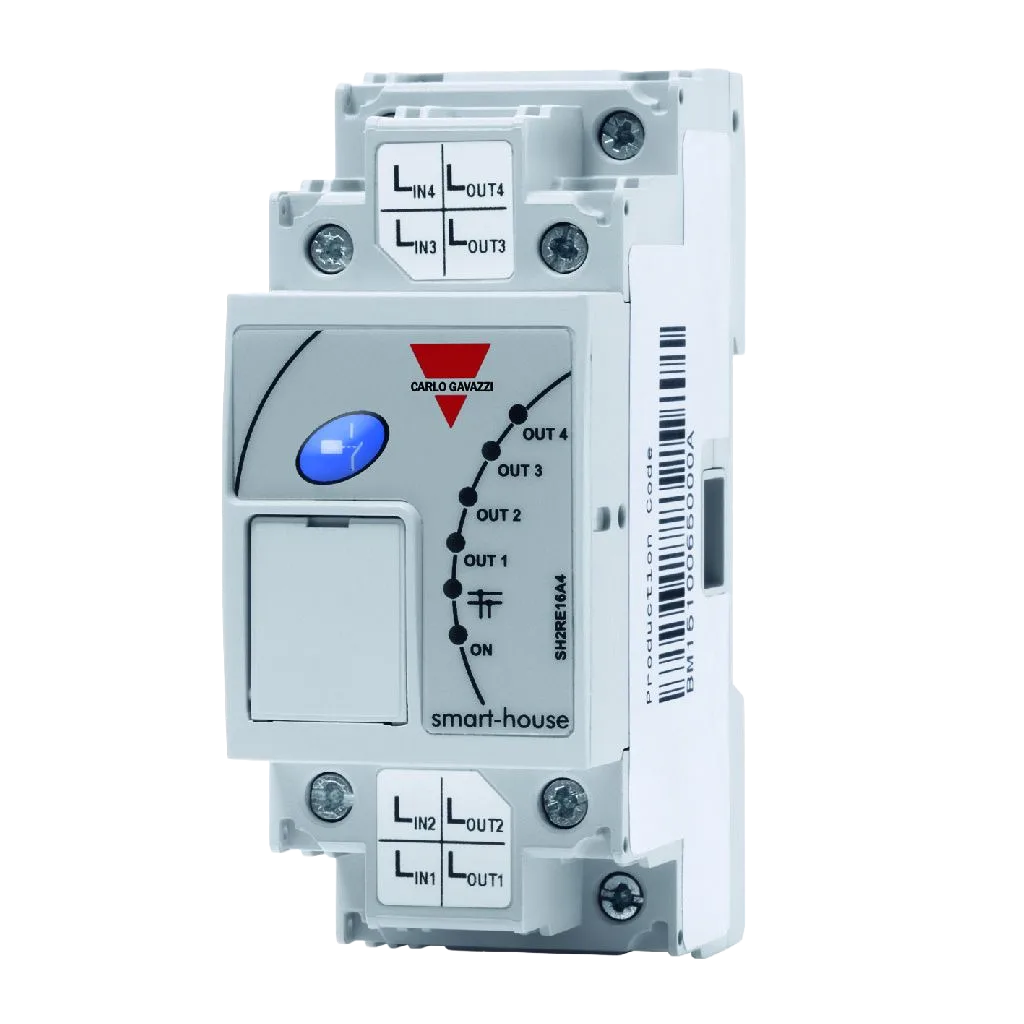 Smart-Dupline relay output module SH2RE16A4, 16 A outputs