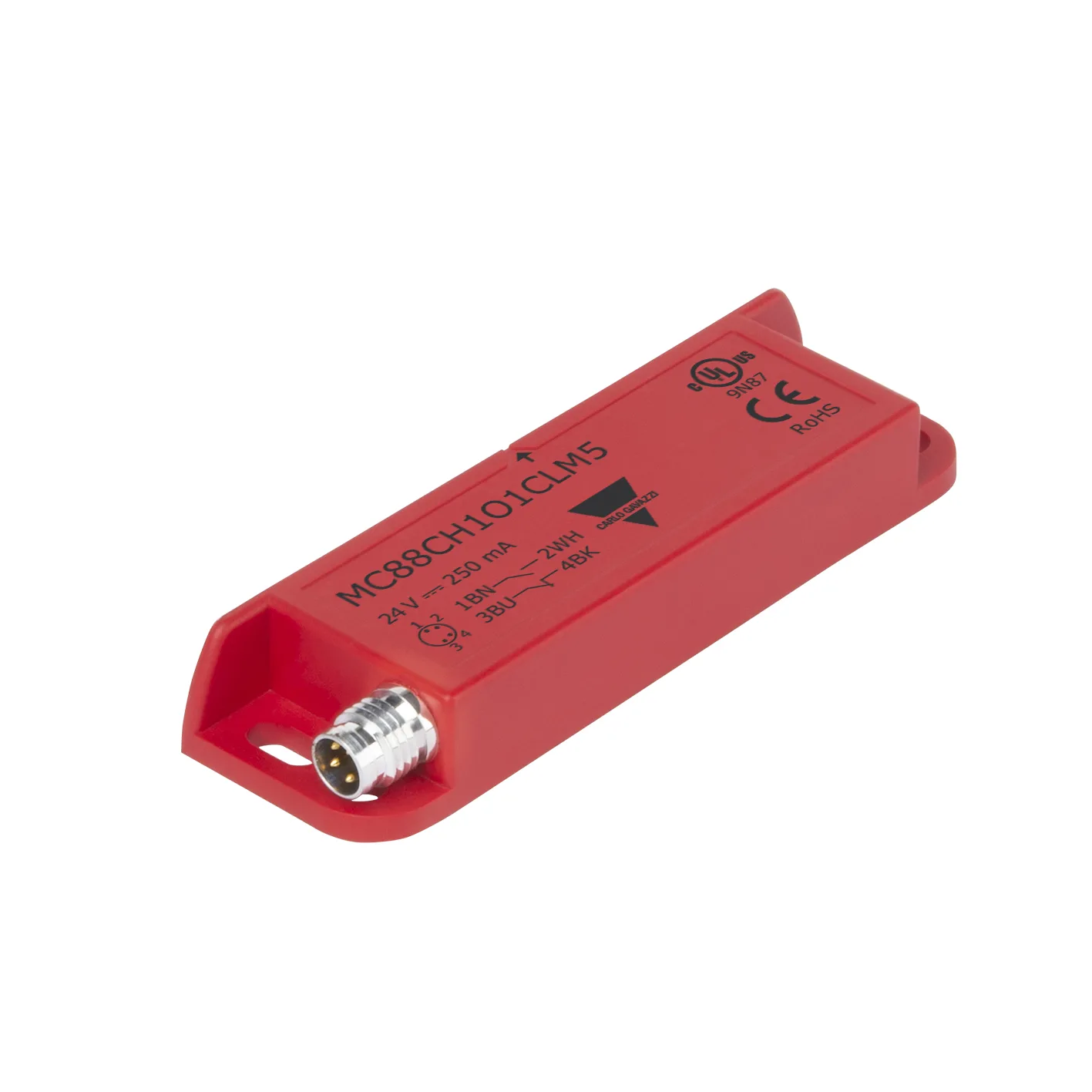 Safety magnetic sensor MC88, 2NO reed contacts, M8 plug