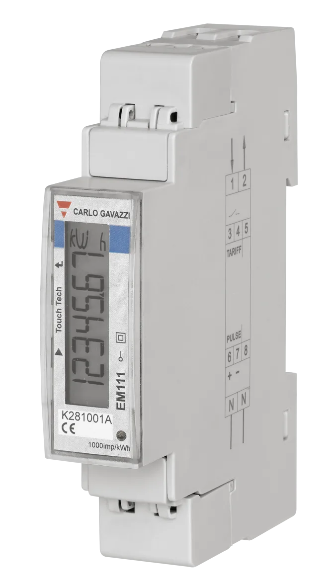 Single-phase energy meter EM111, 230 V, 5(45) A, Modbus RTU