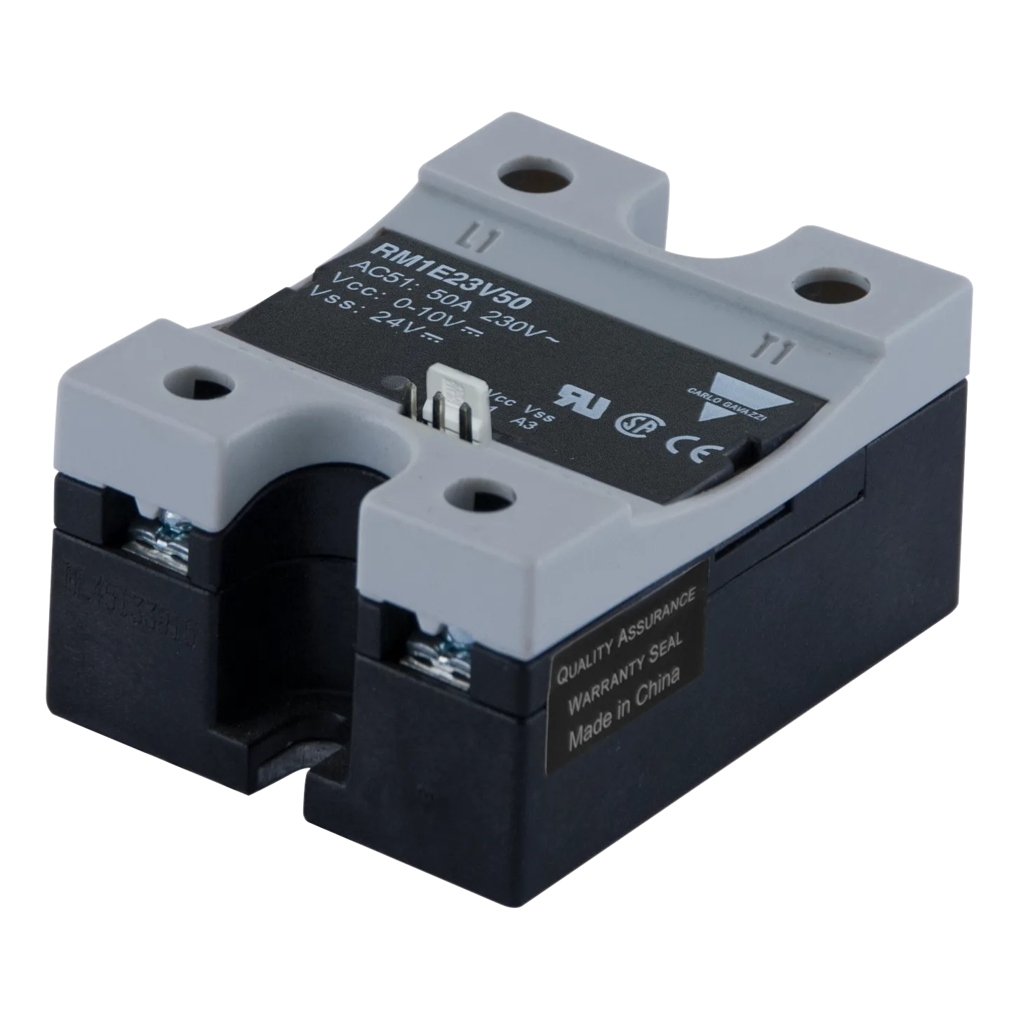 Solid state relay RM1E, 1-pole, 25 A, 90-265 VAC, phase angle, 0-10 VDC input