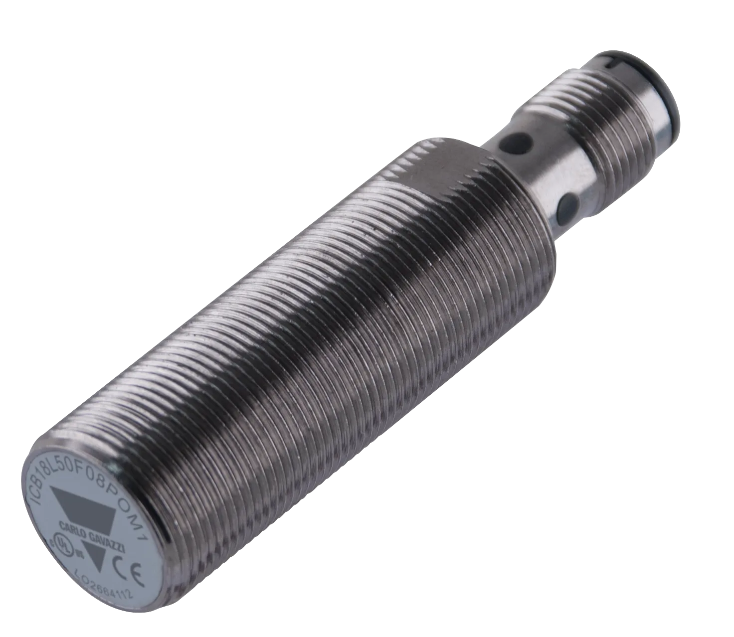 Inductive proximity sensor M18, PNP NO, 5 mm flush, M12 plug