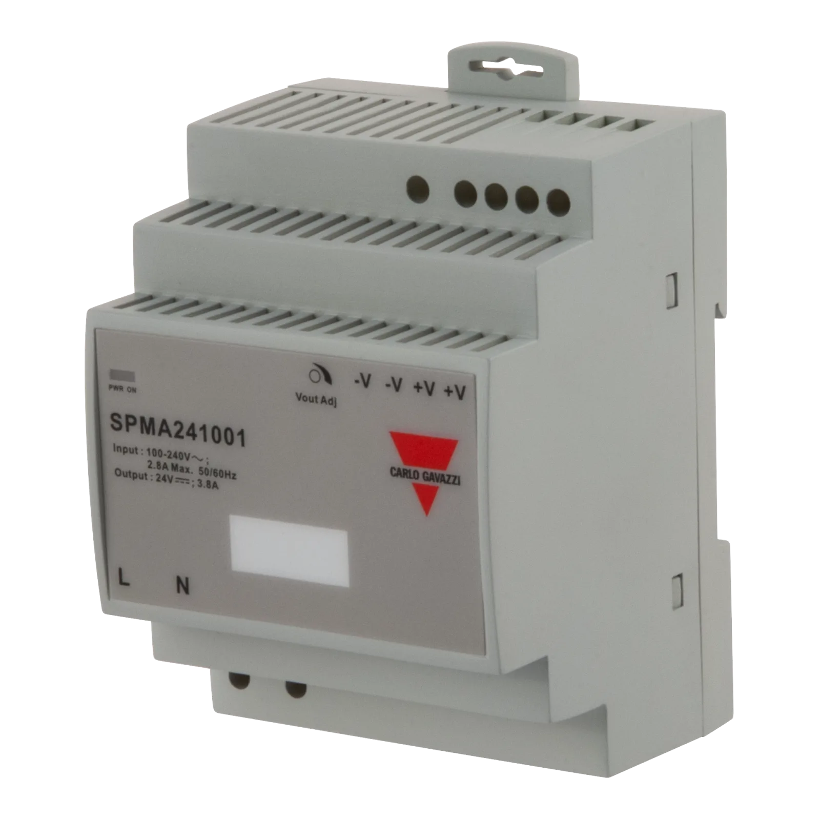 Low profile DIN rail power supply SPMA, 24 VDC, 90 W, 3.8 A