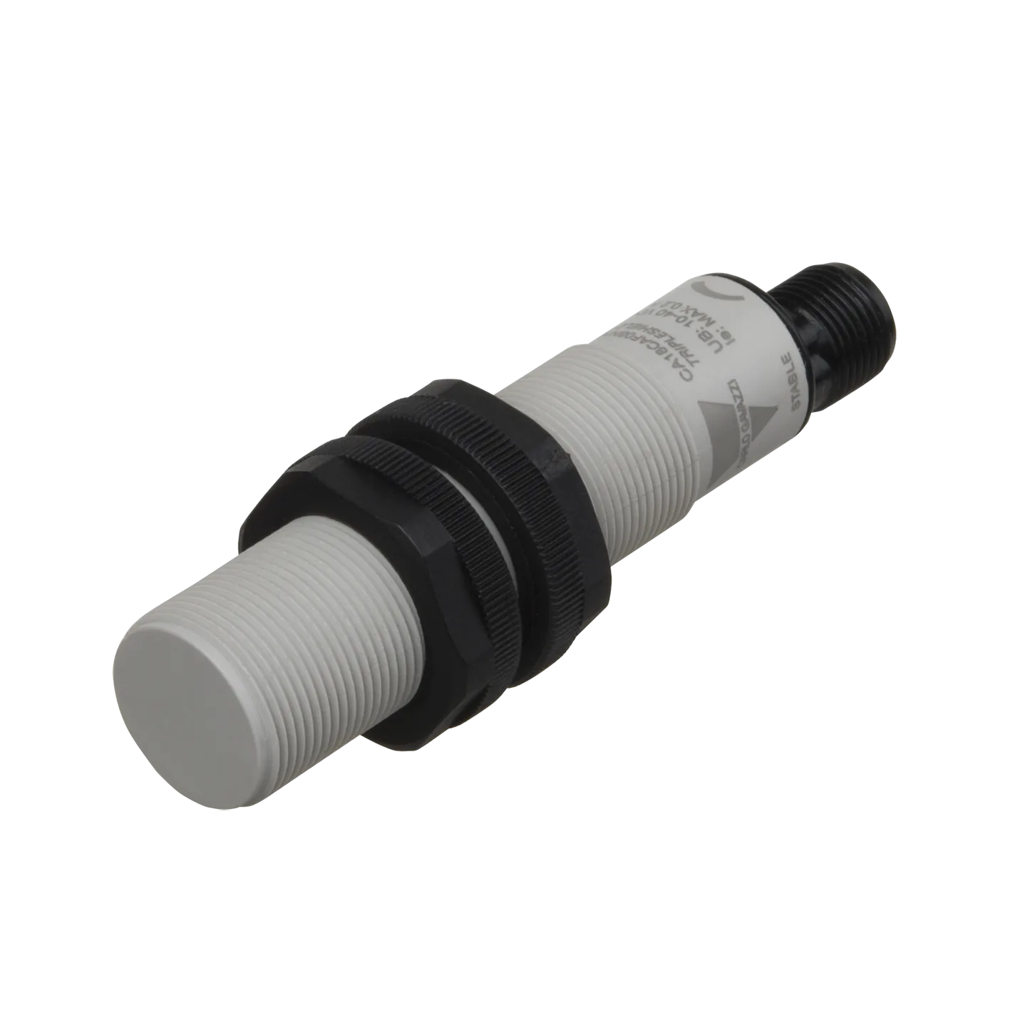 Capacitive proximity sensor M18, PNP NO/NC, 8 mm flush, M12 plug