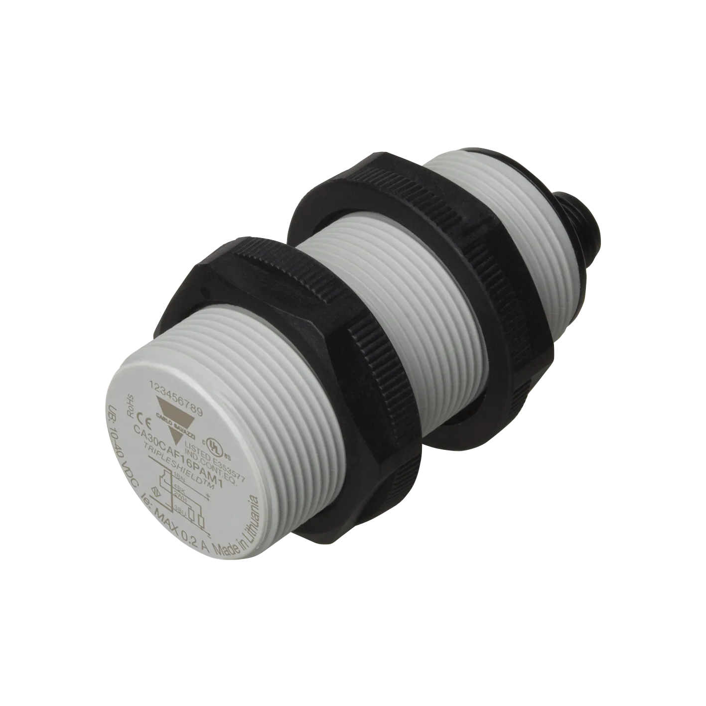 Capacitive proximity sensor M30, PNP NO/NC, 16 mm flush, M12 plug