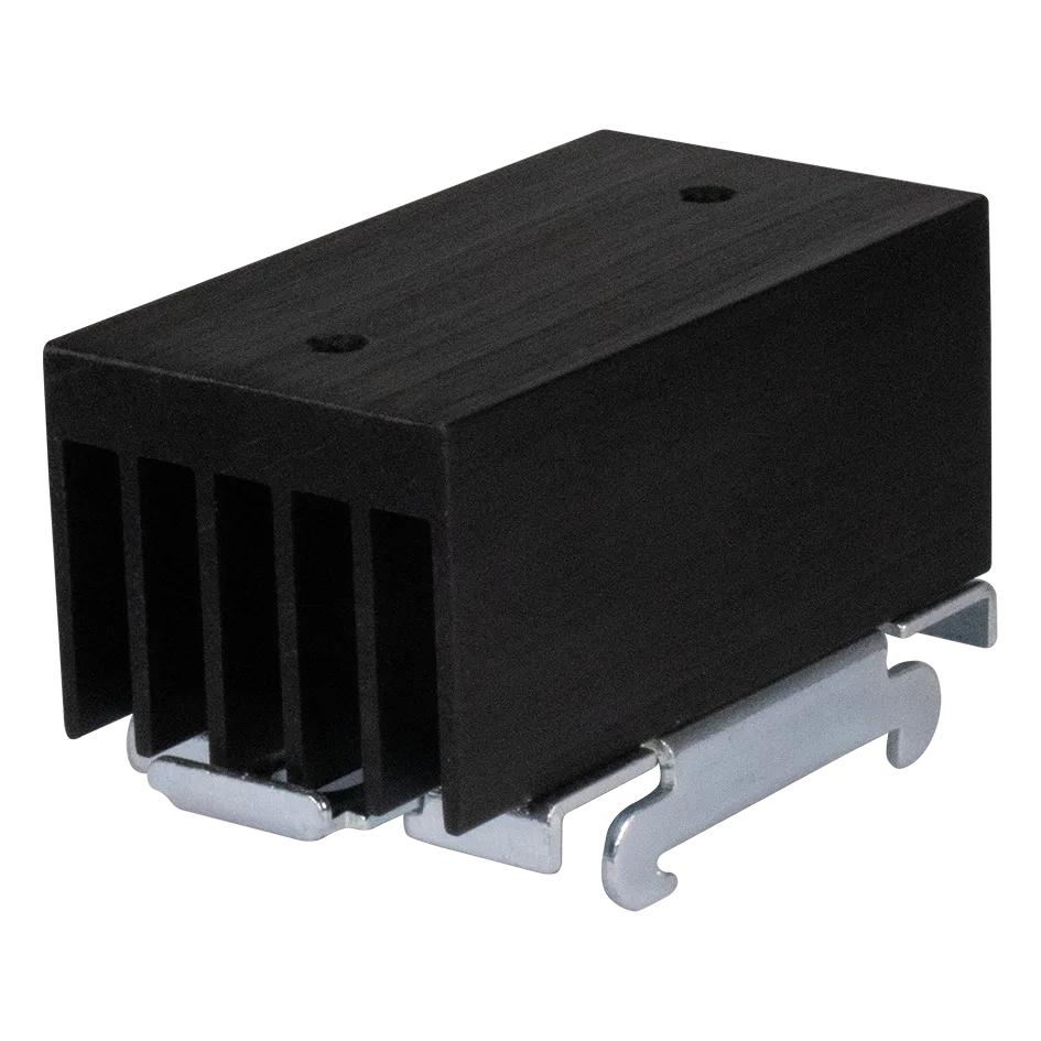 DIN rail heatsink RHS100, 3.10 °C/W, for one SSR