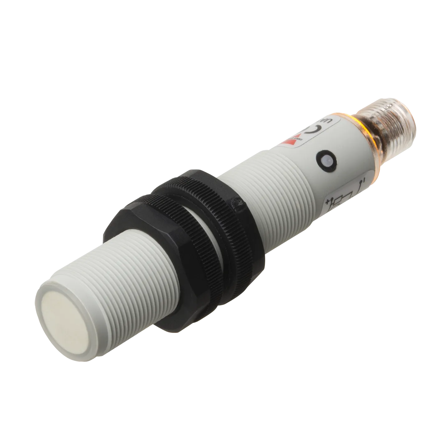 Ultrasonic sensor M18, 100-900 mm, 0-10 V analogue + PNP output