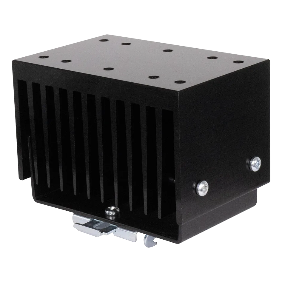 DIN rail heatsink RHS301, 0.82 °C/W, for one or more SSRs