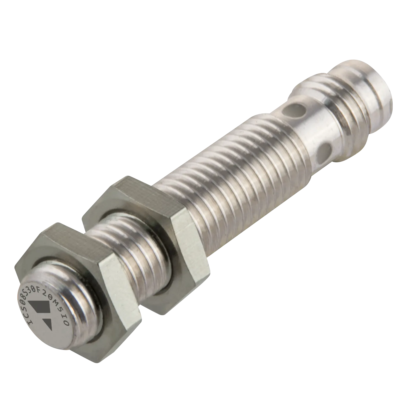Inductive proximity sensor M8 stainless steel, PNP NO, 2 mm flush, M8 plug